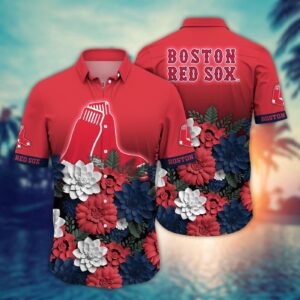 MLB Boston Red Sox Hawaiian Shirt Hawaiian Heatwave Design for Sport Fans