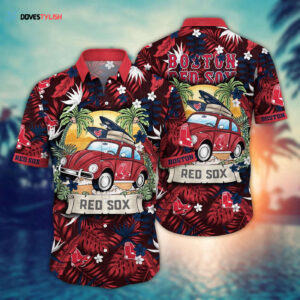MLB Boston Red Sox Hawaiian Shirt - Summer Heatwave Must-Have for Sports Fans