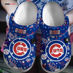 MLB Chicago Cubs Clog-Shoes Crocband Clogs Shoes For Men Women and Kids For Fan MLB