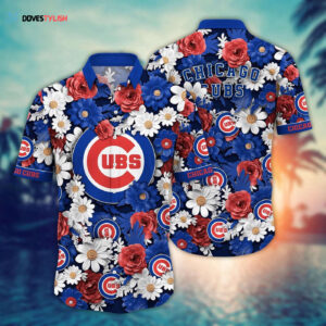 MLB Chicago Cubs Hawaiian Shirt: Floral Fusion Fashion For Fans