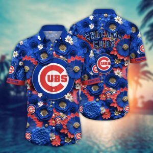 MLB Chicago Cubs Hawaiian Shirt: Trendy Fan Apparel for Baseball Enthusiasts