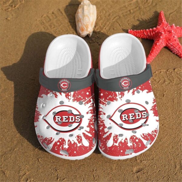 MLB Cincinnati Reds Clog-Shoes Rubber Clog-Shoes Clog Shoescrocband Clogs For Fan Baseball