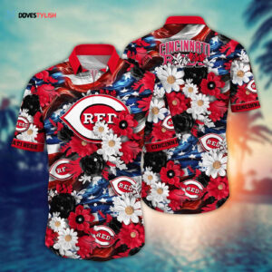 MLB Cincinnati Reds Independence Day Hawaii Shirt - Perfect for Cool Fans!