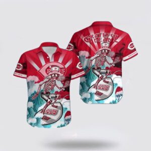 MLB Cincinnati Reds Hawaiian Shirt: Surf in Style with Beach Outfits for Fans