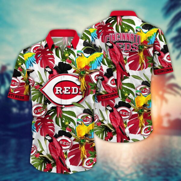 MLB Cincinnati Reds Hawaiian Shirt: Victory In Bloom Fan Gift