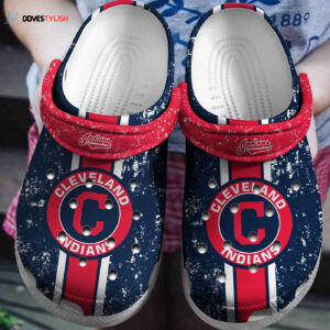 MLB Cleveland Guardians Navy Clog-Shoes Clog For Fan Baseball