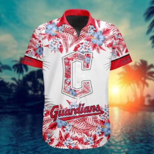 MLB Cleveland Guardians Hawaiian Button Shirt – Special Design ST2401