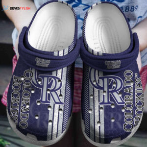 MLB Colorado Rockies Clog-Shoes Clog Purple For Fan Baseball