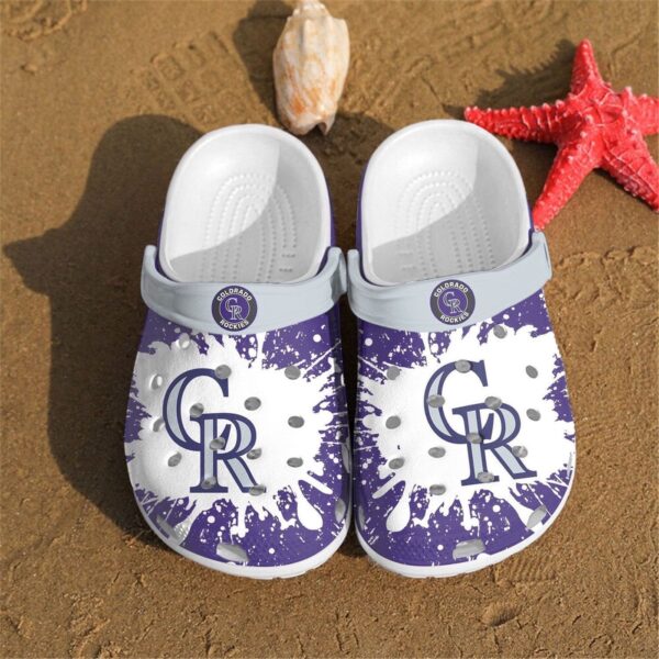 MLB Colorado Rockies Clog-Shoes Clog Shoescrocband Clogs For Fan Baseball