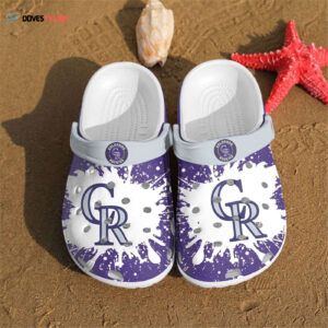 MLB Colorado Rockies Clog-Shoes Clog Shoescrocband Clogs For Fan Baseball