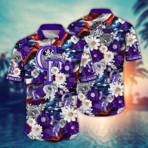 MLB Colorado Rockies Hawaii Shirt: Independence Day Gear for Fans