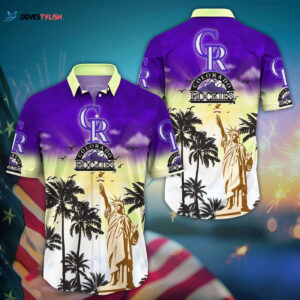 MLB Colorado Rockies Hawaii Shirt: Sunrise To Sunset For Cool Fans