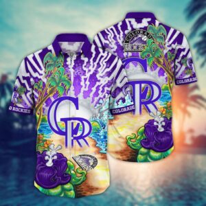 MLB Colorado Rockies Hawaiian Shirt – Diamond Dreamscape for Sports Fans
