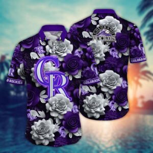 MLB Colorado Rockies Hawaiian Shirt – Flower Aloha Style for Fans