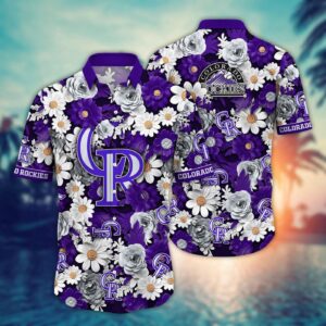 Colorado Rockies Hawaiian Shirt: Floral Fusion Fashion for MLB Fans