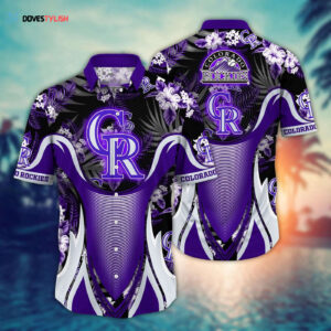 MLB Colorado Rockies Hawaiian Shirt: Floral Grandstand Glamour for Fans