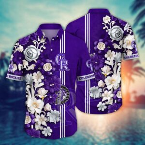 MLB Colorado Rockies Hawaiian Shirt – Luau League Look for Sport Fans