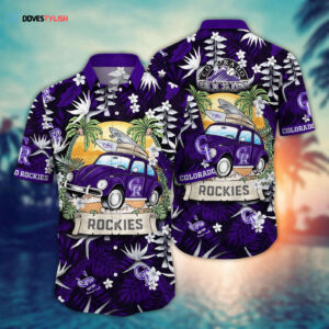 MLB Colorado Rockies Hawaiian Shirt - Perfect for Sports Fans in Summer Heatwave