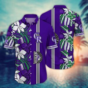 MLB Colorado Rockies Hawaiian Shirt – Summer Swirl Fan Gift