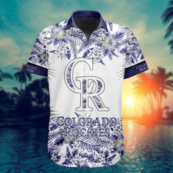 MLB Colorado Rockies Hawaiian Button Shirt ST2401 – Special Design