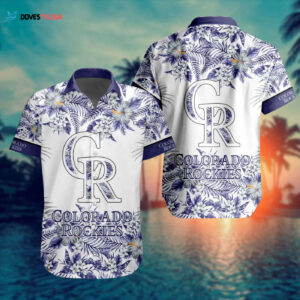 MLB Colorado Rockies Hawaiian Button Shirt ST2401 - Special Design