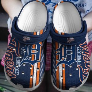 MLB Detroit Tigers Clog-Shoes Clog Honeycomb Motifs For Fan Baseball