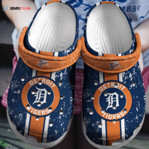 MLB Detroit Tigers Clog-Shoes Clog Navy For Fan Baseball