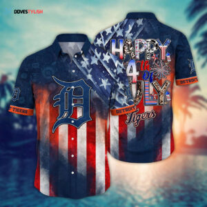 MLB Detroit Tigers Independence Day Hawaiian Shirt - Trendy Top for Cool Fans