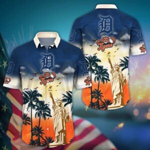 MLB Detroit Tigers Hawaii Shirt: Sunrise To Sunset for Cool Fans