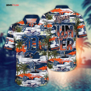 MLB Detroit Tigers Hawaiian Shirt: Grand Slam Hawaiian Flair for Fans
