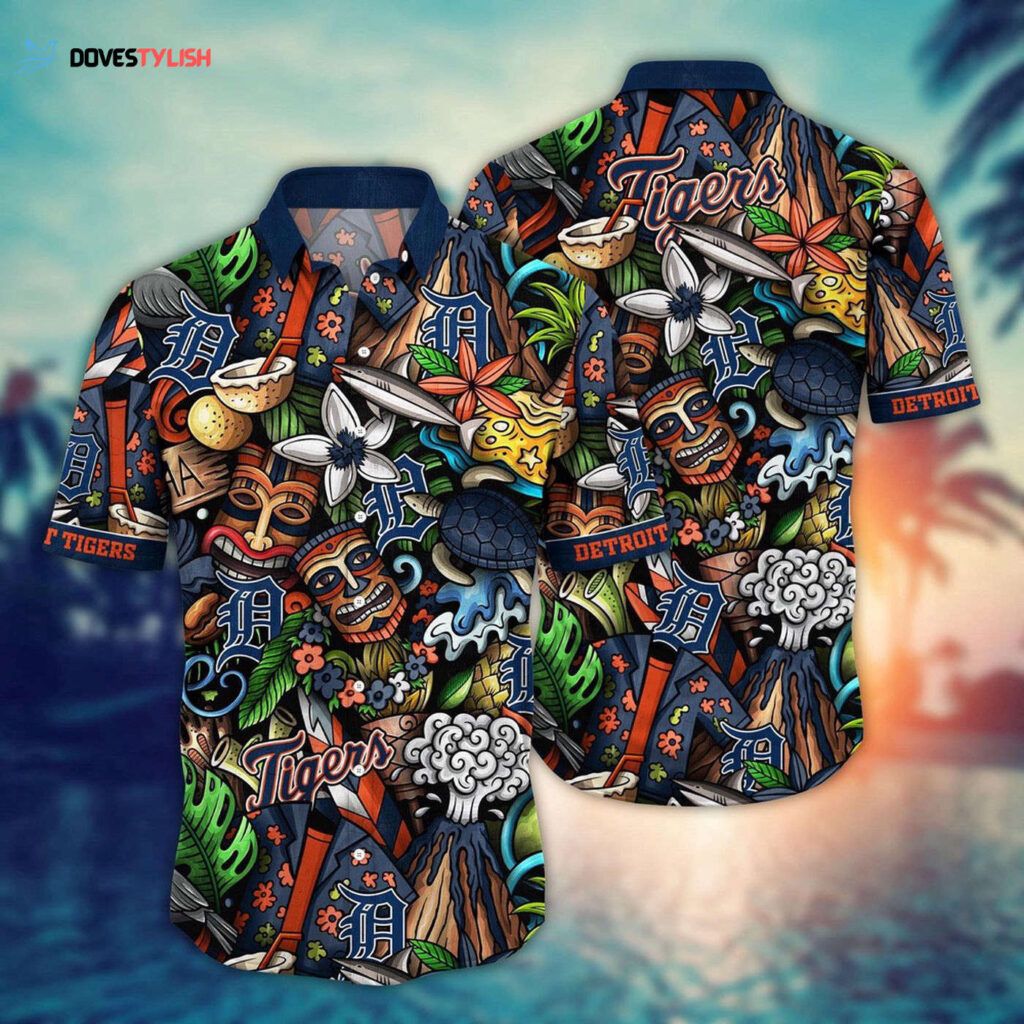 Detroit Tigers Hawaiian Shirt: Make a Flower Strike Style Statement!