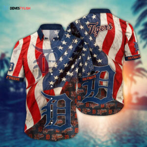 MLB Detroit Tigers Hawaiian Shirt: Floral Swing for Stylish Fans