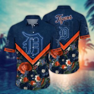 MLB Detroit Tigers Hawaiian Shirt – Perfect for Summer Swing Fans!