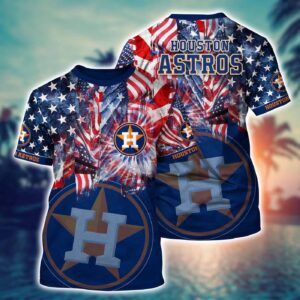 MLB Houston Astros Hawaiian Heatwave 3D T-Shirt – Perfect for Sports Fans!