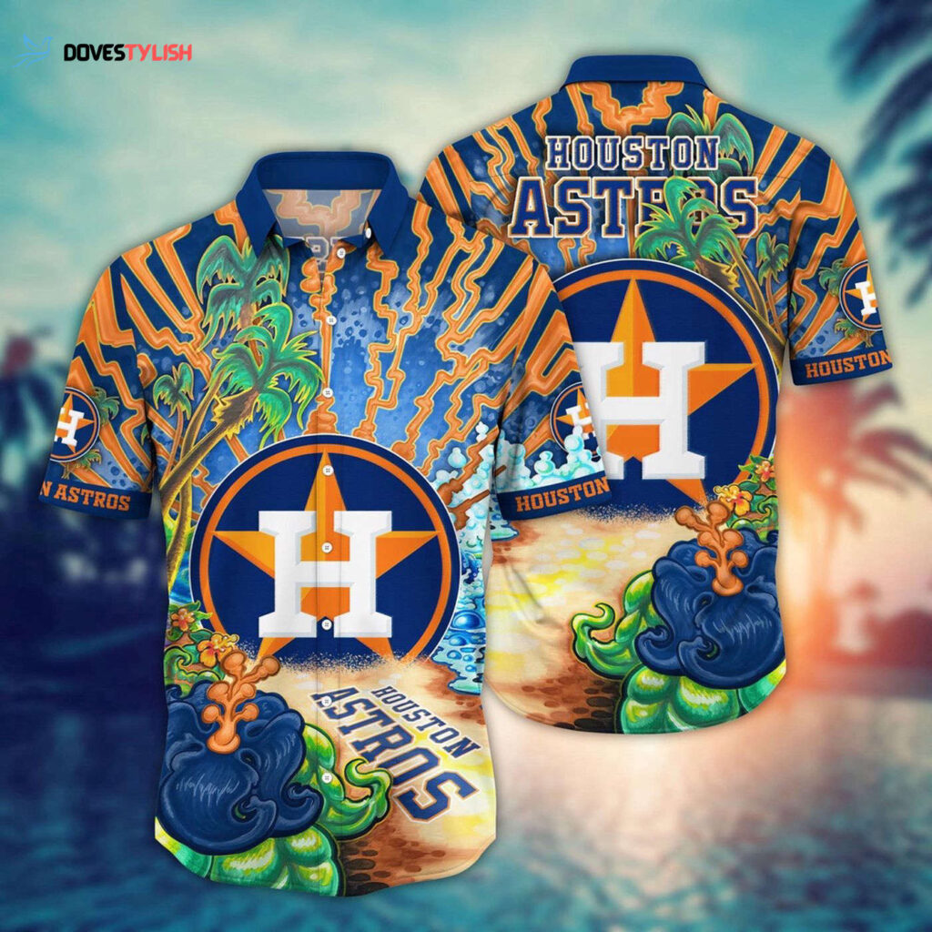 MLB Houston Astros Hawaiian Shirt: Diamond Dreamscape for Sports Fans MLB Houston Astros Hawaiian Shirt: Diamond Dreamscape for Sports Fans