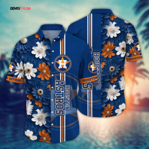 MLB Houston Astros Hawaiian Shirt: Floral Finesse for Sports Fans