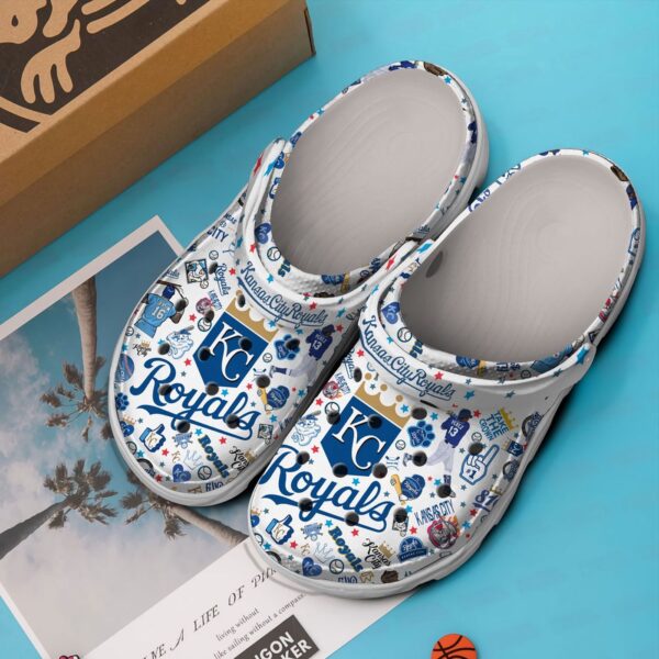 MLB Kansas City Royals Clog-Shoes Crocband Clogs Shoes For Men Women and Kids For Fan MLB