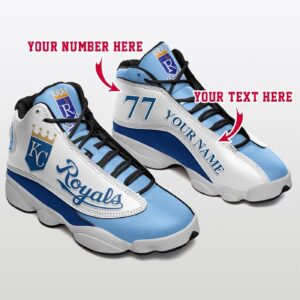 Custom Kansas City Royals Air Jordan 13 Shoes - Personalized Unisex Gift