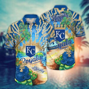 MLB Kansas City Royals Hawaiian Shirt – Diamond Dreamscape for Sports Fans