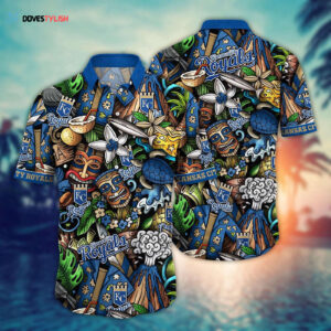MLB Kansas City Royals Hawaiian Shirt: Flower Strike Fan Favorite