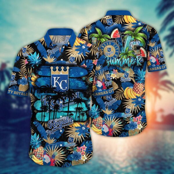 MLB Kansas City Royals Hawaiian Shirt – Pitch Perfect Style for Sports Fans