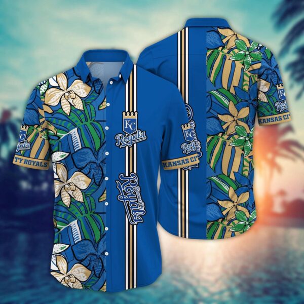 MLB Kansas City Royals Hawaiian Shirt – Summer Swirl Gift for Fans