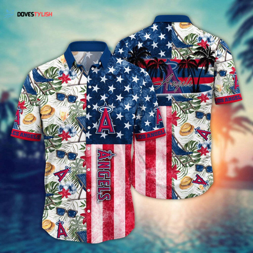 MLB Los Angeles Angels Hawaiian Shirt: Flower Home Run Threads for Fans MLB Los Angeles Angels Hawaiian Shirt: Flower Home Run Threads for Fans