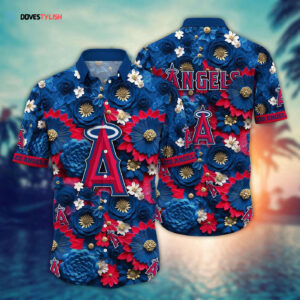 MLB Los Angeles Angels Hawaiian Shirt: Trendy Fan Fashion Statement