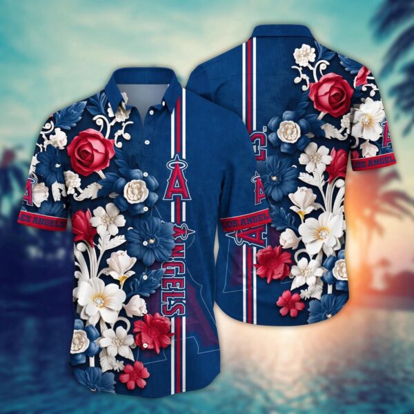 MLB Los Angeles Angels Hawaiian Shirt – Luau League Looks for Sport Fans