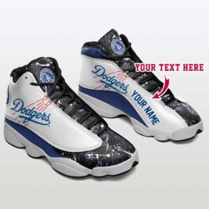 Custom Los Angeles Dodgers Air Jordan 13 Shoes - Personalized Unisex MLB Gift
