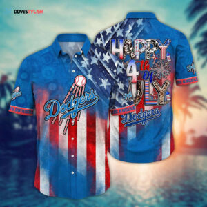 MLB Los Angeles Dodgers Independence Day Hawaiian Shirt - Cool Fan Trend!