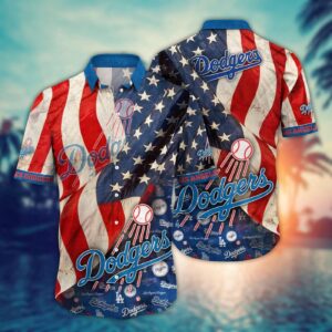 MLB Los Angeles Dodgers Hawaiian Shirt – Swing into Chic Hawaiian Style!