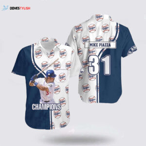 Los Angeles Dodgers Mike Piazza Hawaiian Shirt - Official MLB Fan Gear