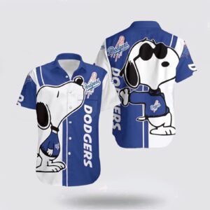 Los Angeles Dodgers Snoopy Lover Hawaiian Shirt – 3D Printed Combo Beach Gear for MLB Fans
